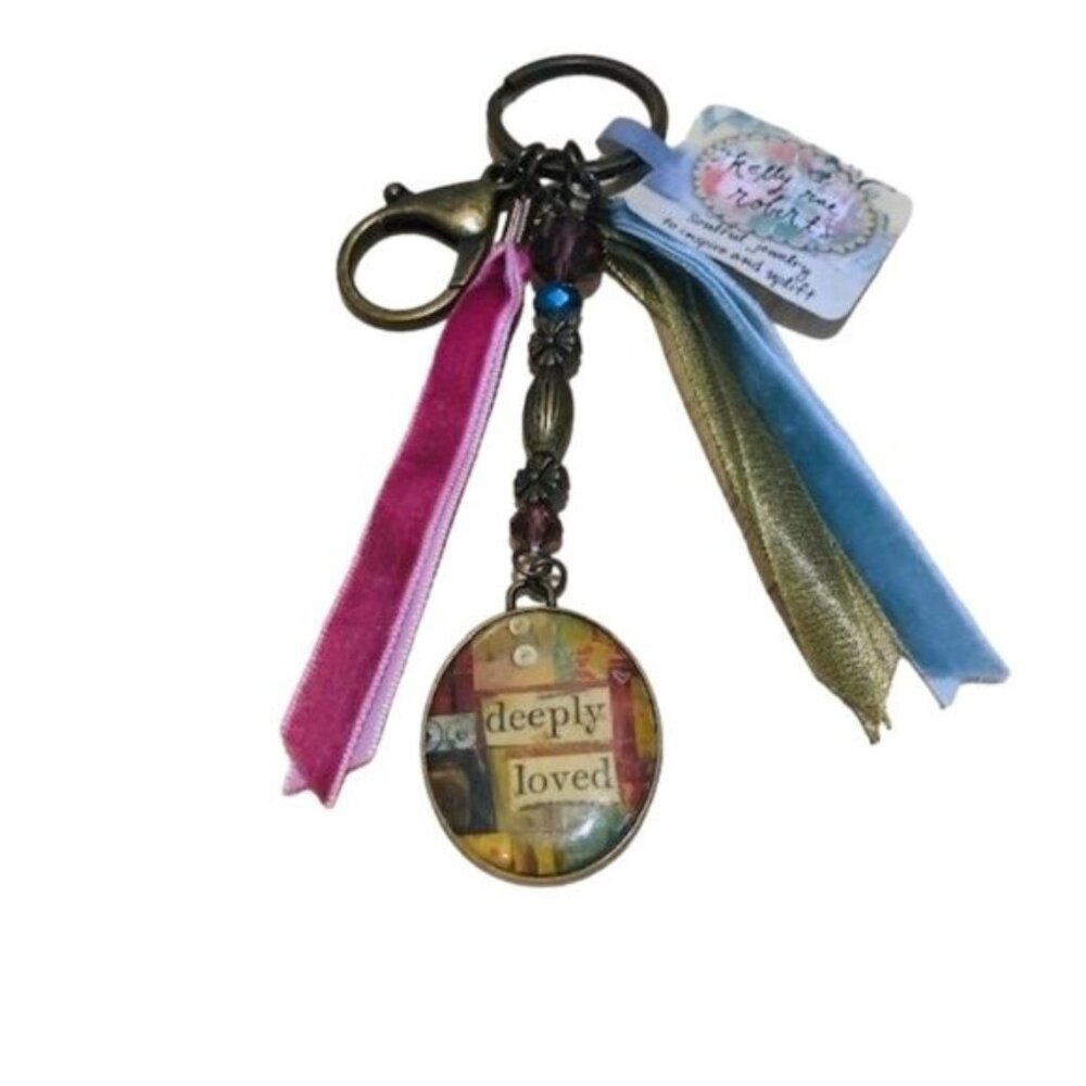 Kelly Rae Women Side by Side Key Chain Fob - Rare